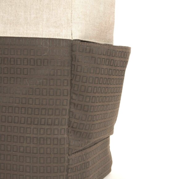 mBretts - Small Tote , Brown with tan trim - Picture 4 of 5